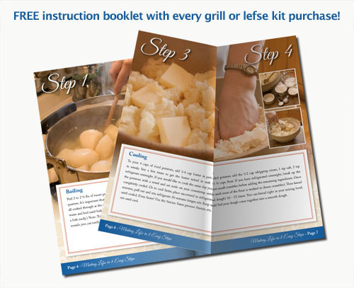 Lefse Starters Kit - Aluminum 8 How To Make Lefse Guide