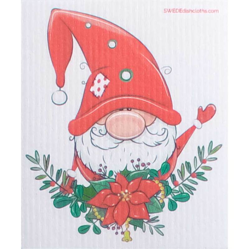 Christmas Gnome Swedish Dish Cloth - Set Of 3 3 Gnome Swedish Dish.jpg