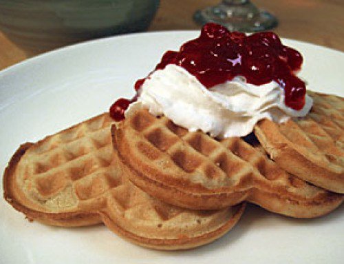Scandinavian Sour Cream Waffles (Vafflor)