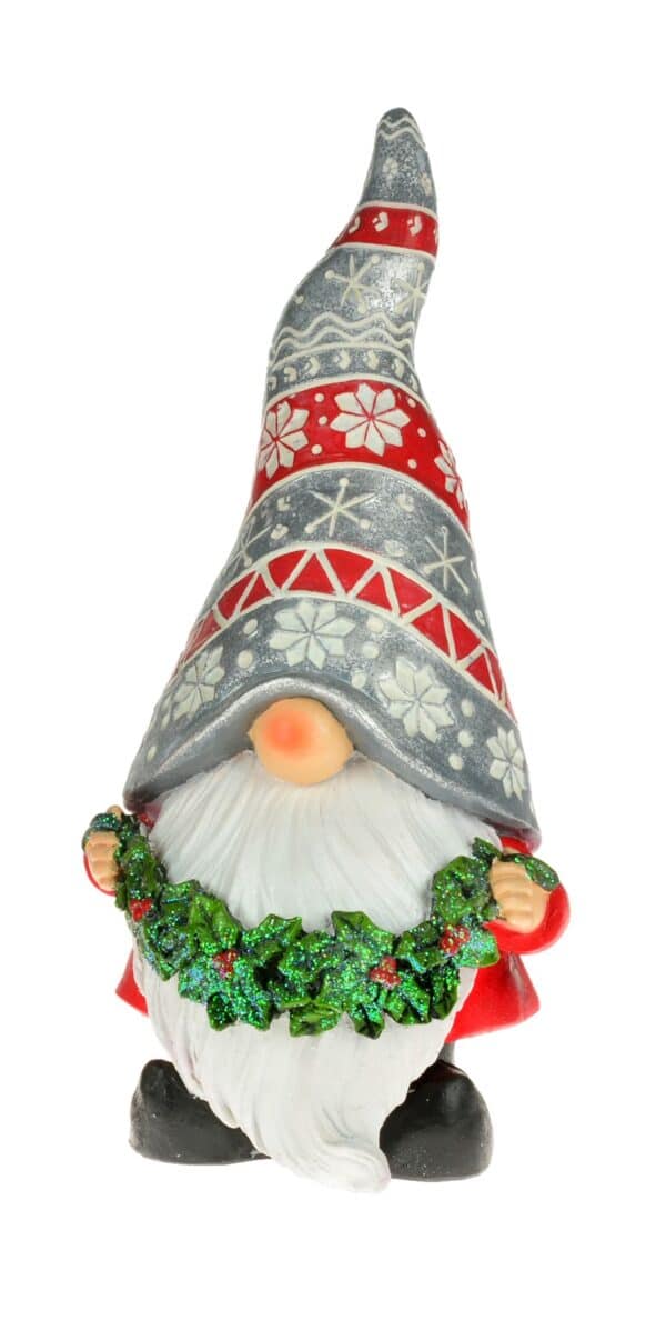 9&Amp;Quot; Gnome With Red/Gray Hat 4 9&Amp;Quot; Gnome With Red/Gray Hat - Image 2