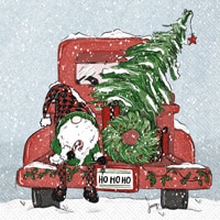 Ho Ho Ho Gnome Napkin 15 Lt336
